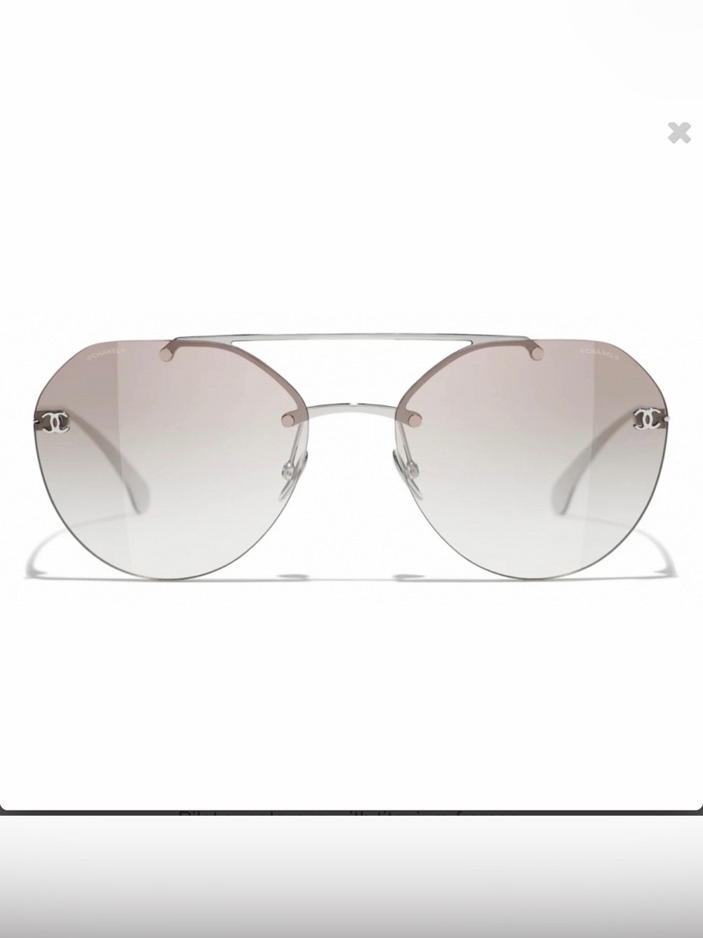 Chanel-titanium Pilot Sunglasses